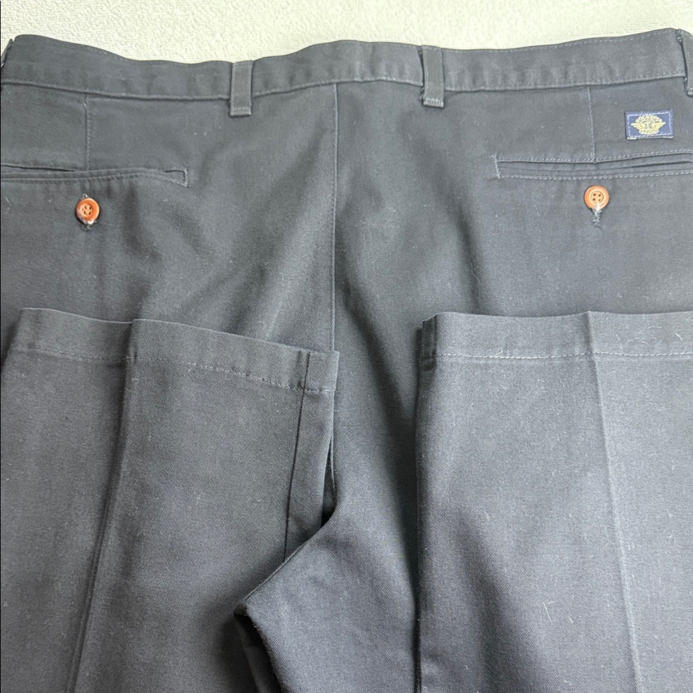 Dockers Navy signature Iron free Khakis Classic Fit Defender (Big&Tall) - Picture 12 of 12